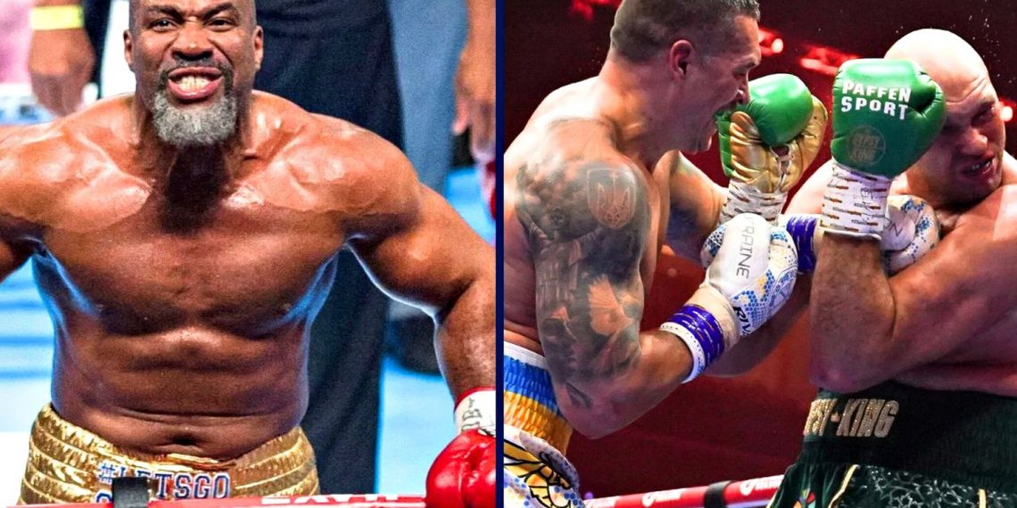 Шеннон Бріггс, Олександр Усик і Тайсон Ф'юрі.