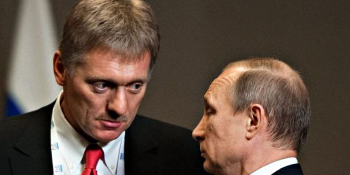 Дмитро Пєсков та Володимир Путін.