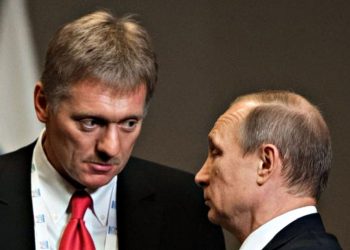 Дмитро Пєсков та Володимир Путін.