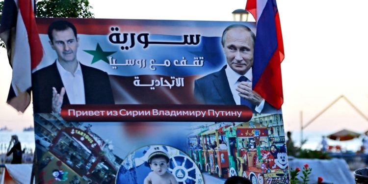 Башар Асад та Володимир Путін.