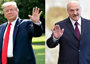 Дональд Трамп та Олександр Лукашенко.