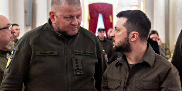 Валерій Залужний та Володимир Зеленський.