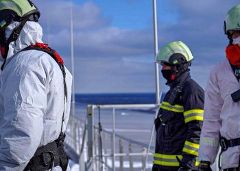 Співробітники ДСНС на ЧАЕС.