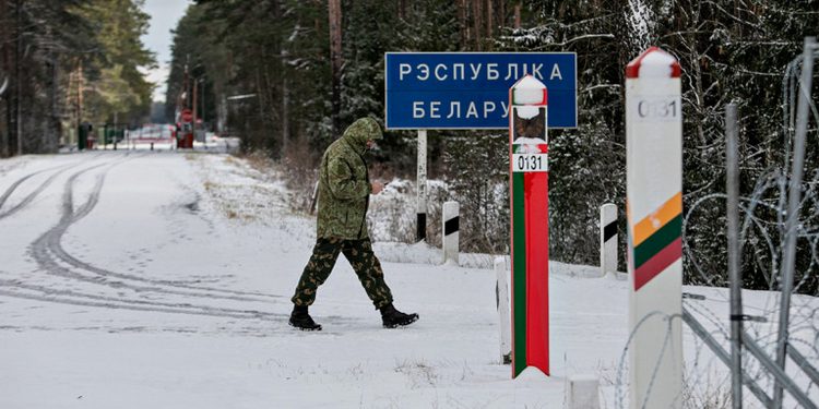 Кордон Литви та Білорусі.