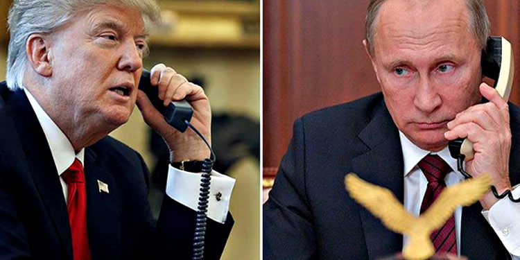 Дональд Трамп і Володимир Путін.