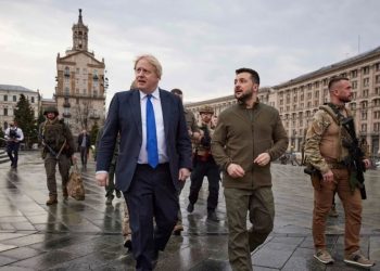 Борис Джонсон та Володимир Зеленський