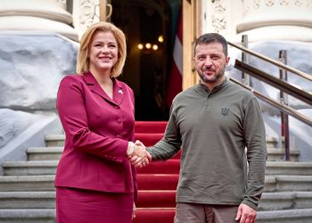 Евіка Силиня та Володимир Зеленський.