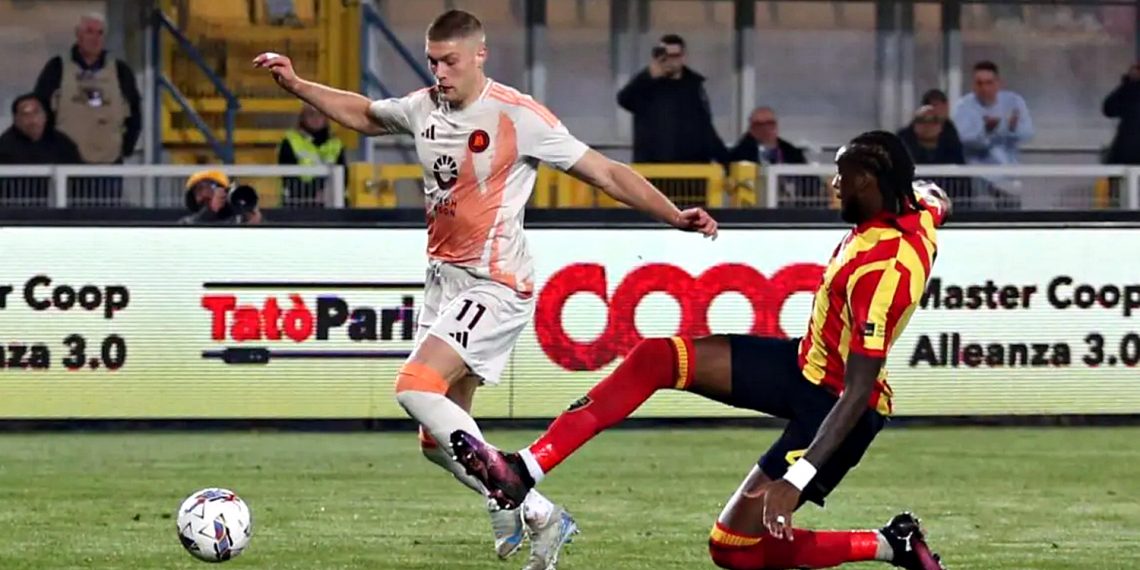 Довбик прокомментировал свой гол в матче «Ромы» против «Лечче»