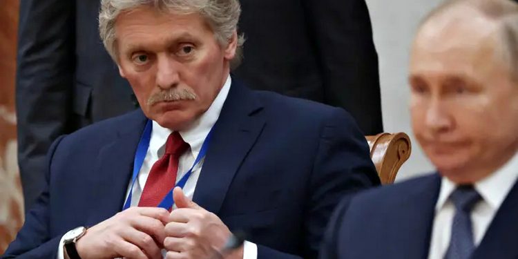 Дмитро Пєсков та Володимир Путін.