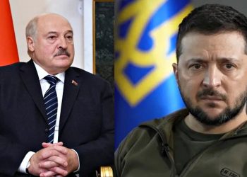 Олександр Лукашенко та Володимир Зеленський.