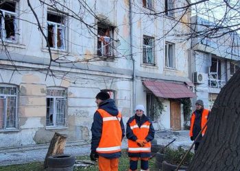 Наслідки удару по Одесі.