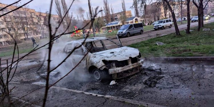 Наслідки удару по Кривому Рогу.