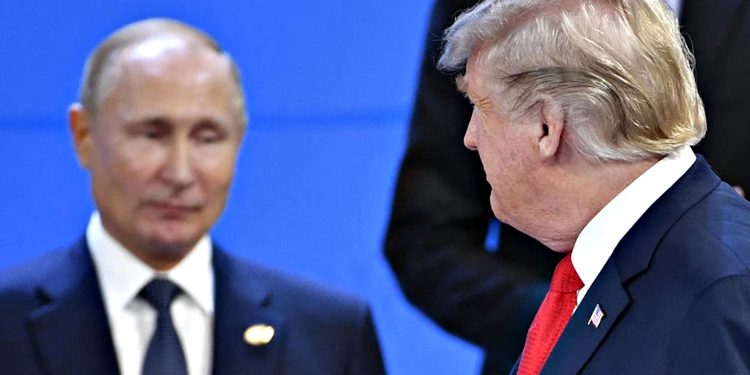 Володимир Путін і Дональд Трамп.