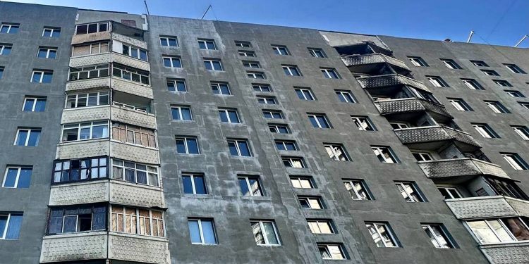 Пошкоджені будинки.