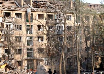 Наслідки удару по Києву.