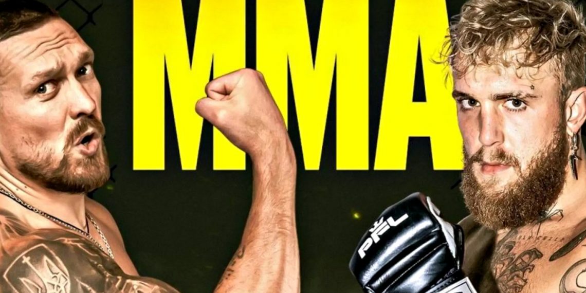 Олександр Усик та Джейк Пол.