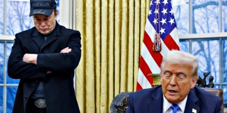 Ілон Маск та Дональд Трамп.