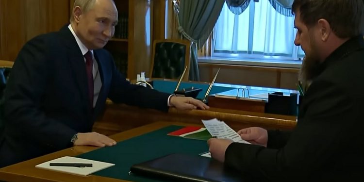 Володимир Путін і Рамзан Кадиров.