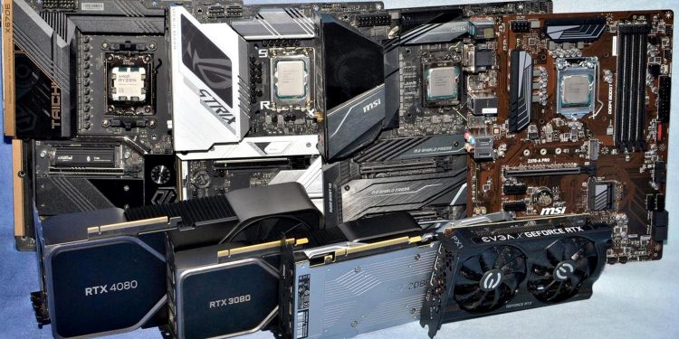 Материнські плати, процесори та відеокарти.