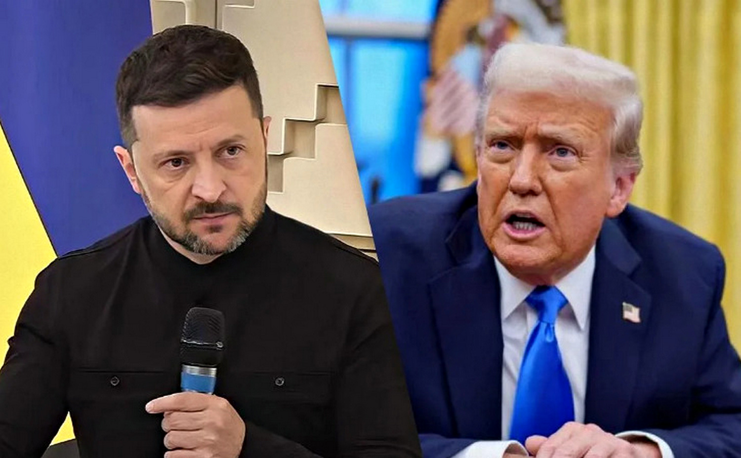 Володимир Зеленський та Дональд Трамп.