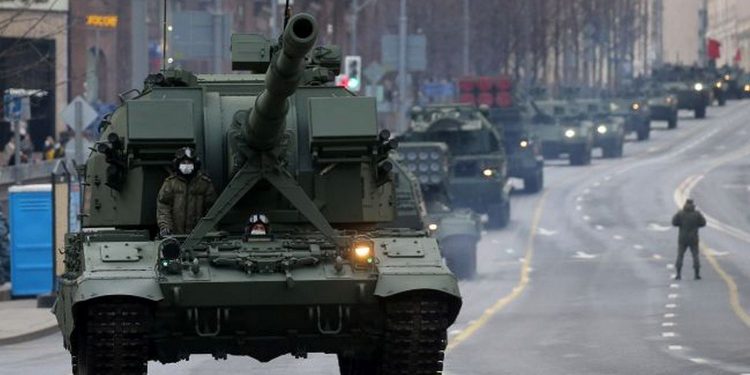 Російська САУ.