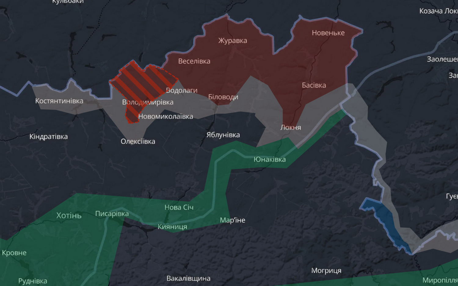 Карта боїв.