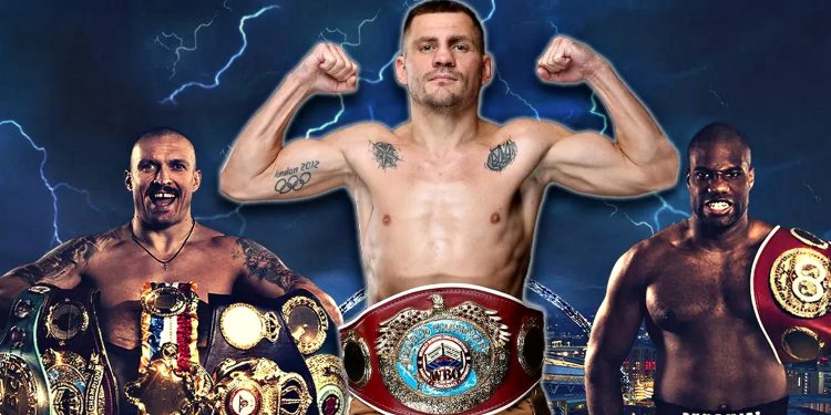 Олександр Усик, Денис Берінчик і Даніель Дюбуа.