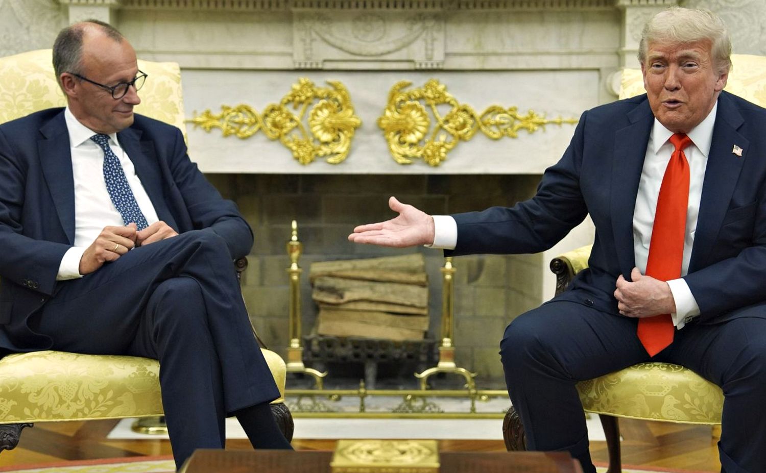 Фрідріх Мерц та Дональд Трамп.