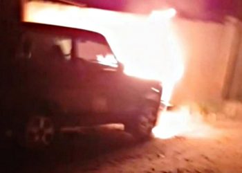 Спалене авто.