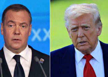 Дмитро Медведєв і Дональд Трамп.