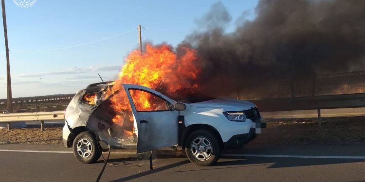 Уражене авто на трасі Херсон – Миколаїв
