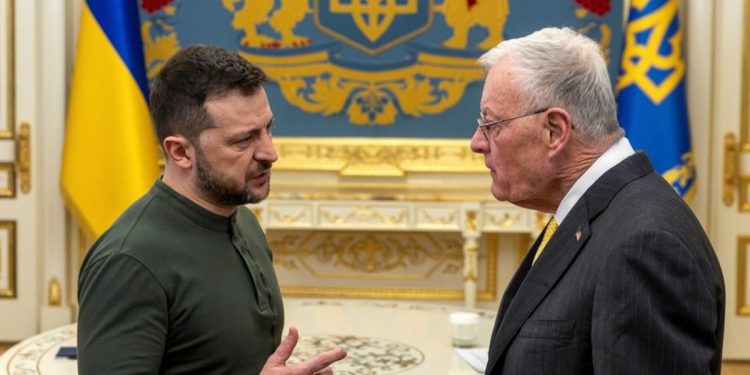 Володимир Зеленський і Кіт Келлог