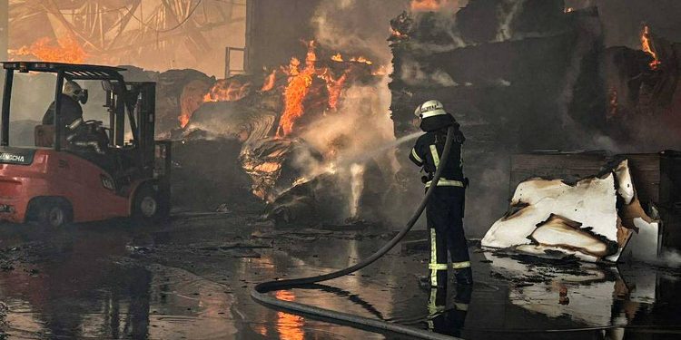 Ліквідація пожежі.