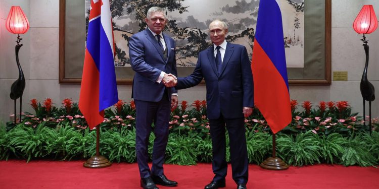 Роберт Фіцо та Володимир Путін