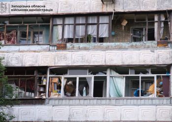 Наслідки ворожої атаки на Запорізьку область.