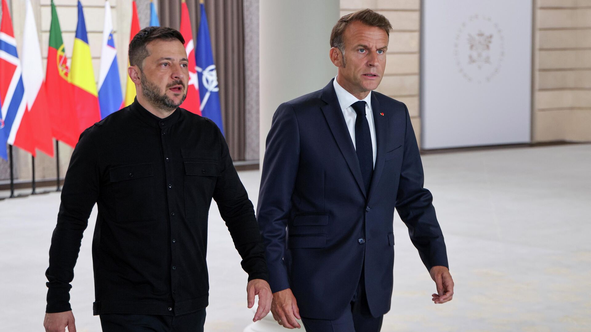 Макрон та Зеленський.