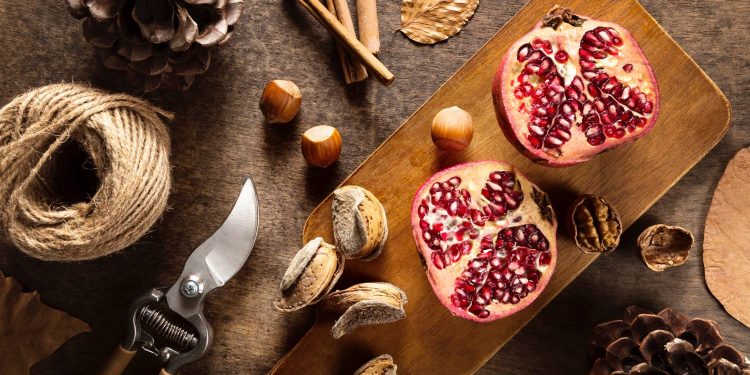 Горіхи та гранат.