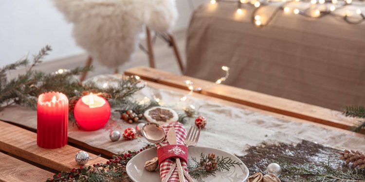 Новорічний стіл.