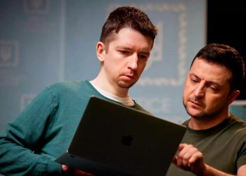 Дмитро Литвин і Володимир Зеленський